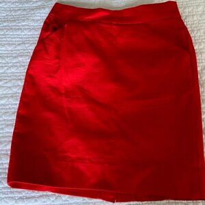 Jcrew The Perfect Skirt, Red, Size 4